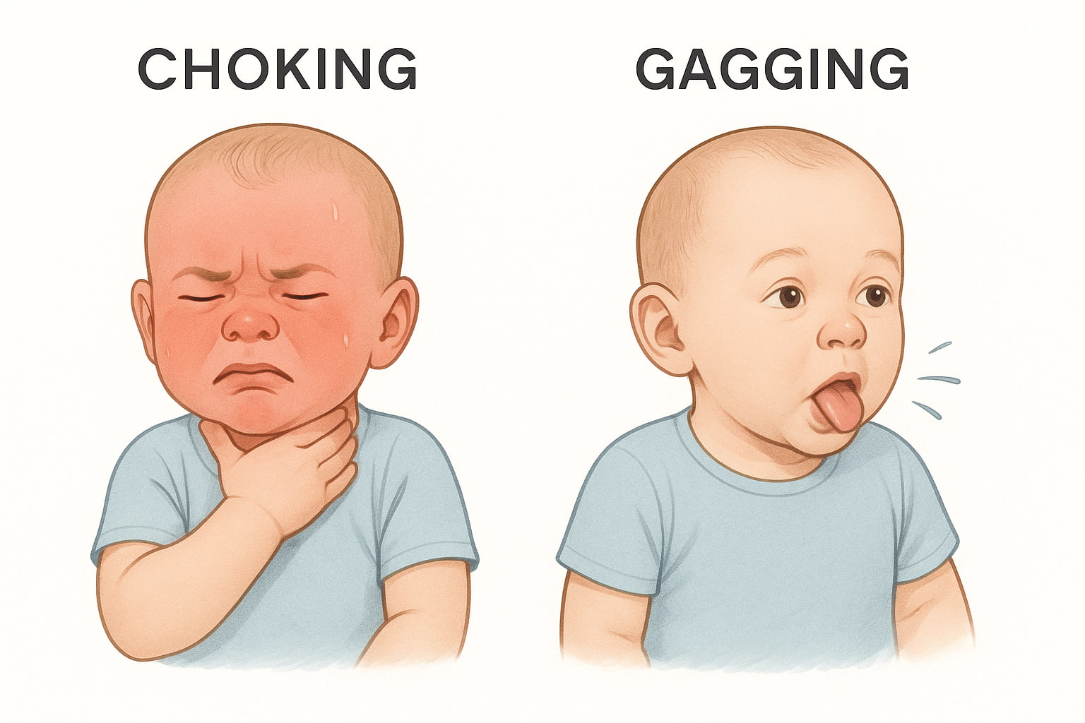 Choking vs Gagging in babies - Find for Baby