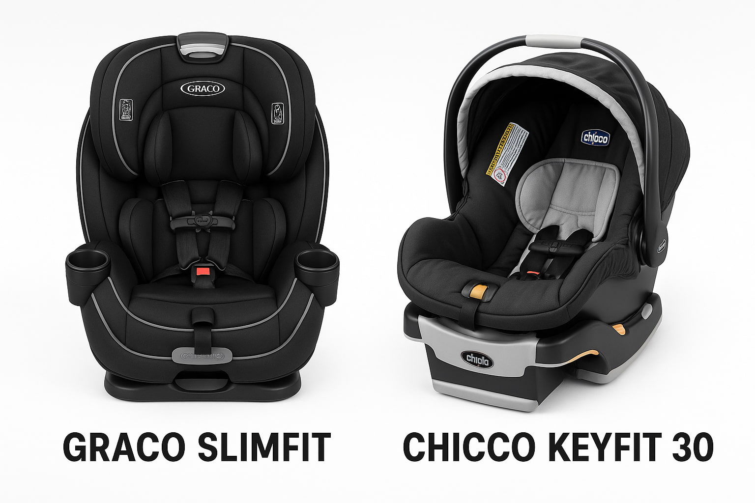Graco vs Chicco car seat comparison visual - Find For Baby