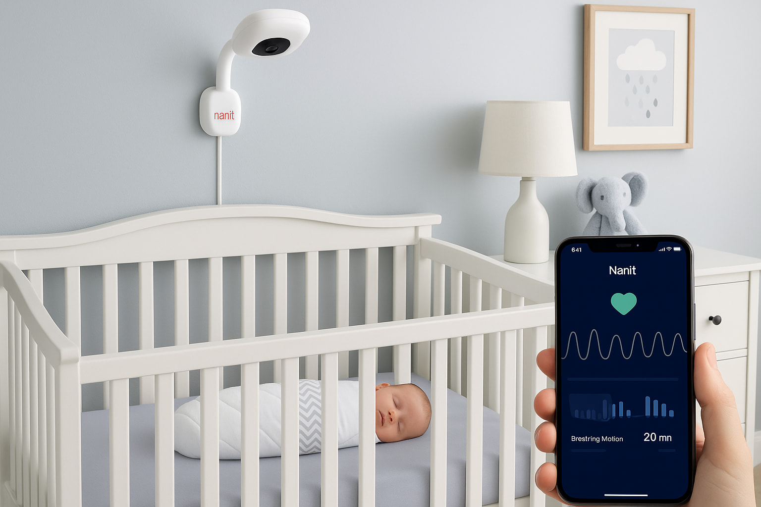 Nanit Pro baby monitor setup with breathing band and live app view - Find For Baby Nanit Pro baby monitor setup with breathing band and live app view - Find For Baby