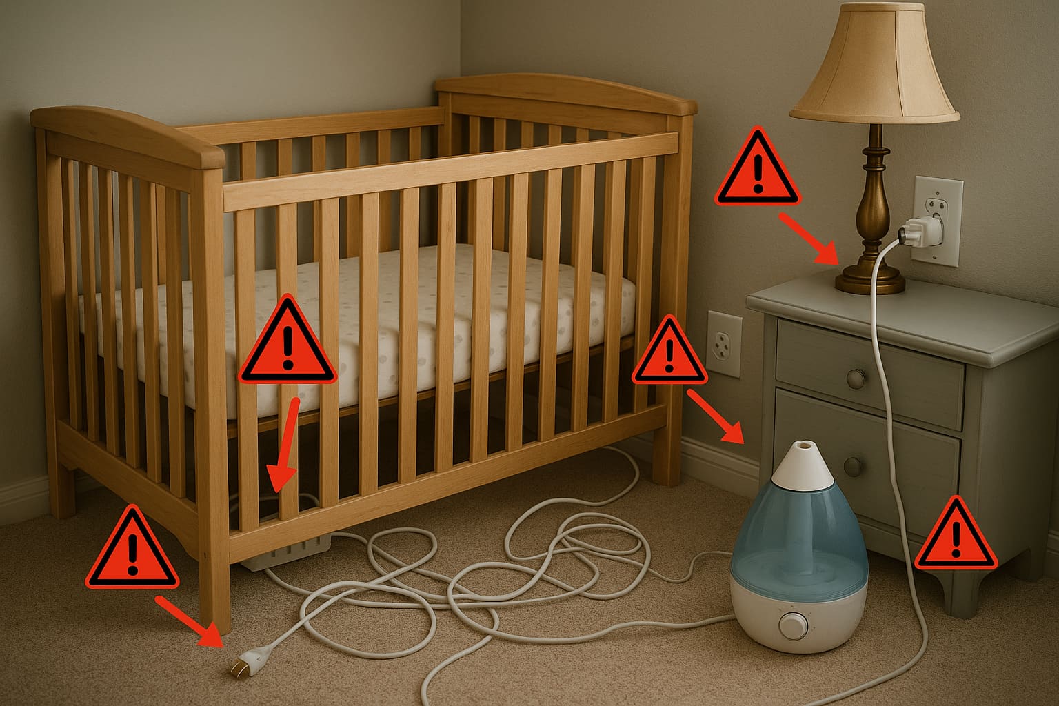 Fire hazards in baby nursery setup - Find For Baby Fire hazards in baby nursery setup - Find For Baby
