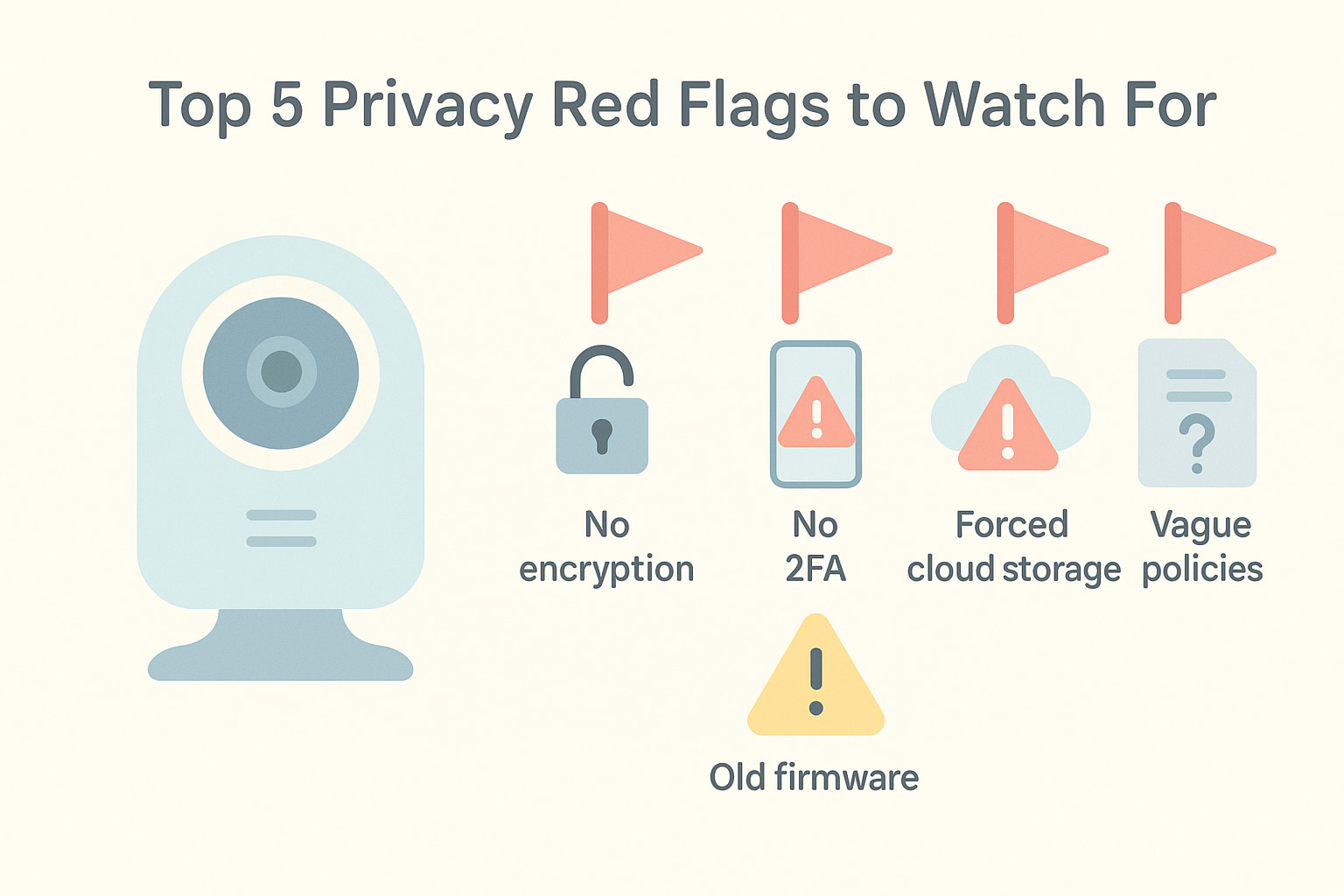 Infographic showing red flags to avoid when buying baby monitors - Find For Baby Infographic showing red flags to avoid when buying baby monitors - Find For Baby