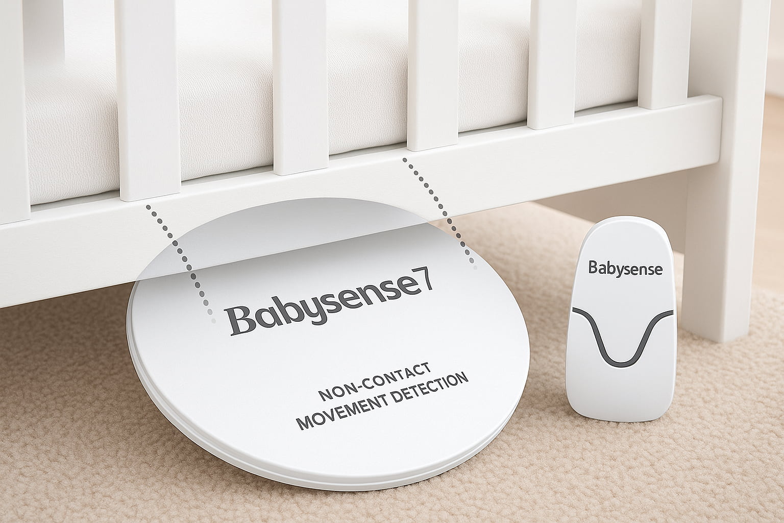 Non-contact Best movement baby monitor setup with under-mattress sensor. - Find For Baby
