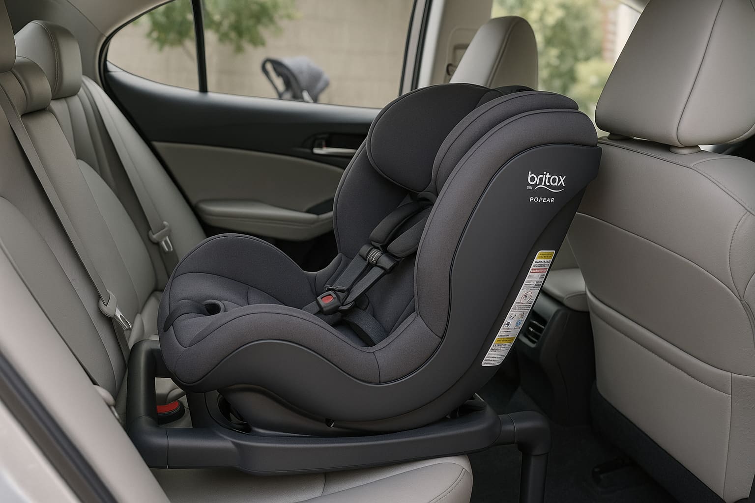 Rear-facing Britax Poplar Convertible Car Seat with Anti-Rebound Bar shown clearly - Find For Baby Rear-facing Britax Poplar Convertible Car Seat with Anti-Rebound Bar shown clearly - Find For Baby