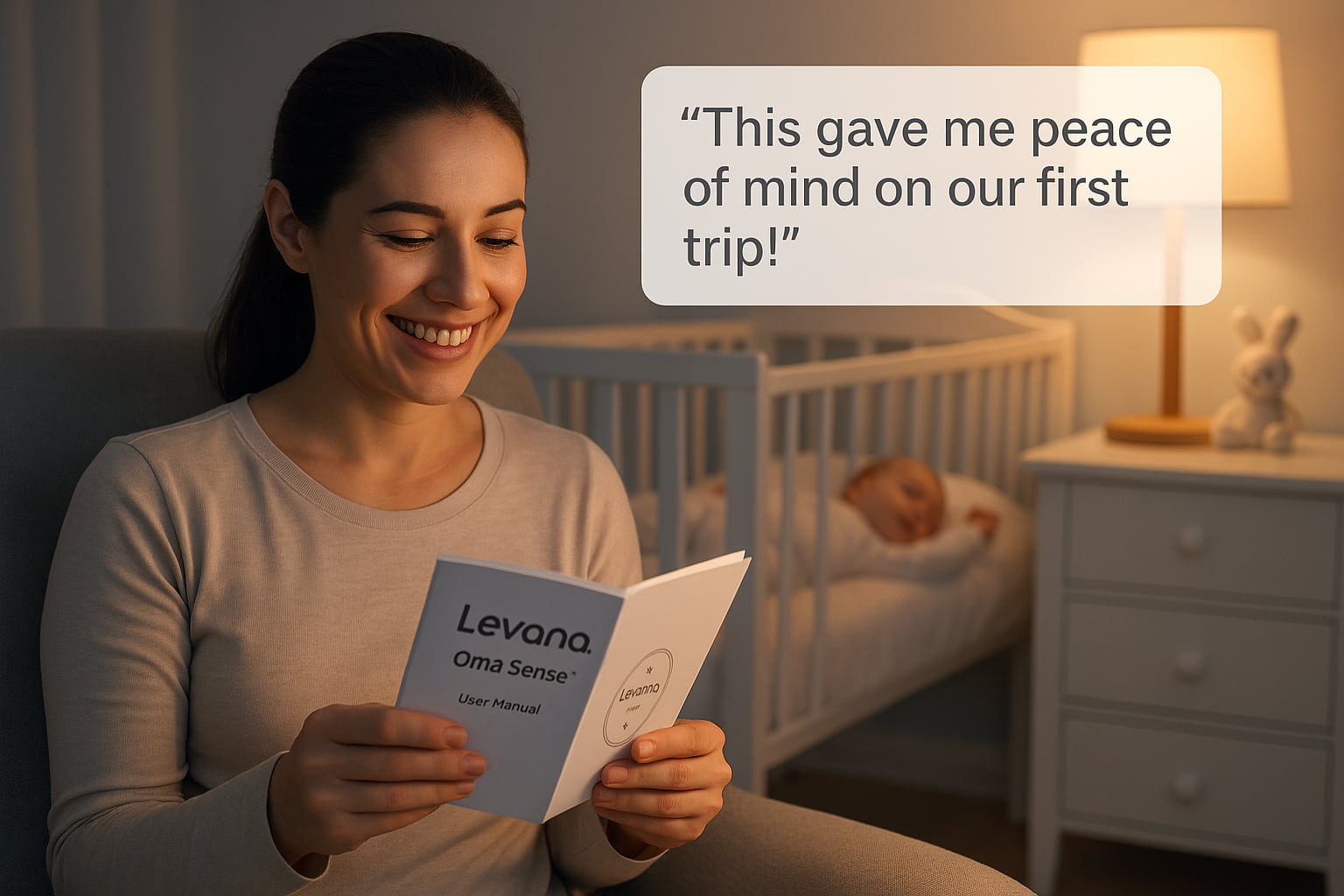 parent experience using levana oma sense baby breathing monitor - Find For Baby