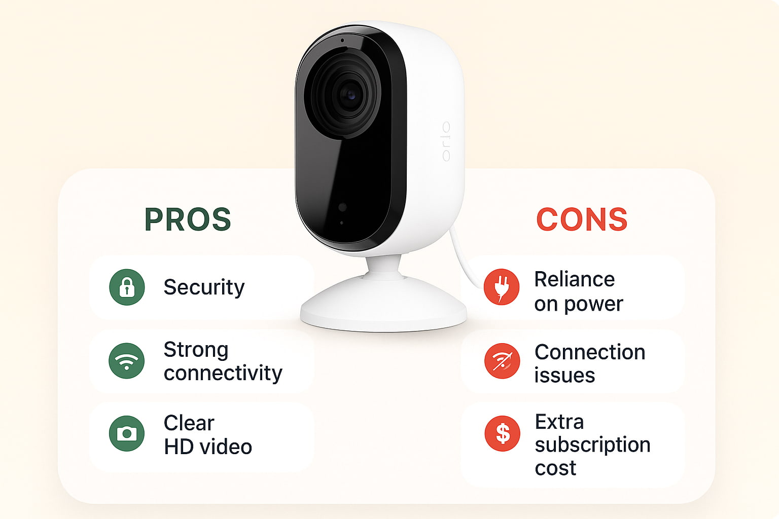 Arlo baby monitor review pros and cons chart showing safety, Wi-Fi, and value. - Find For Baby Arlo baby monitor review pros and cons chart showing safety, Wi-Fi, and value. - Find For Baby