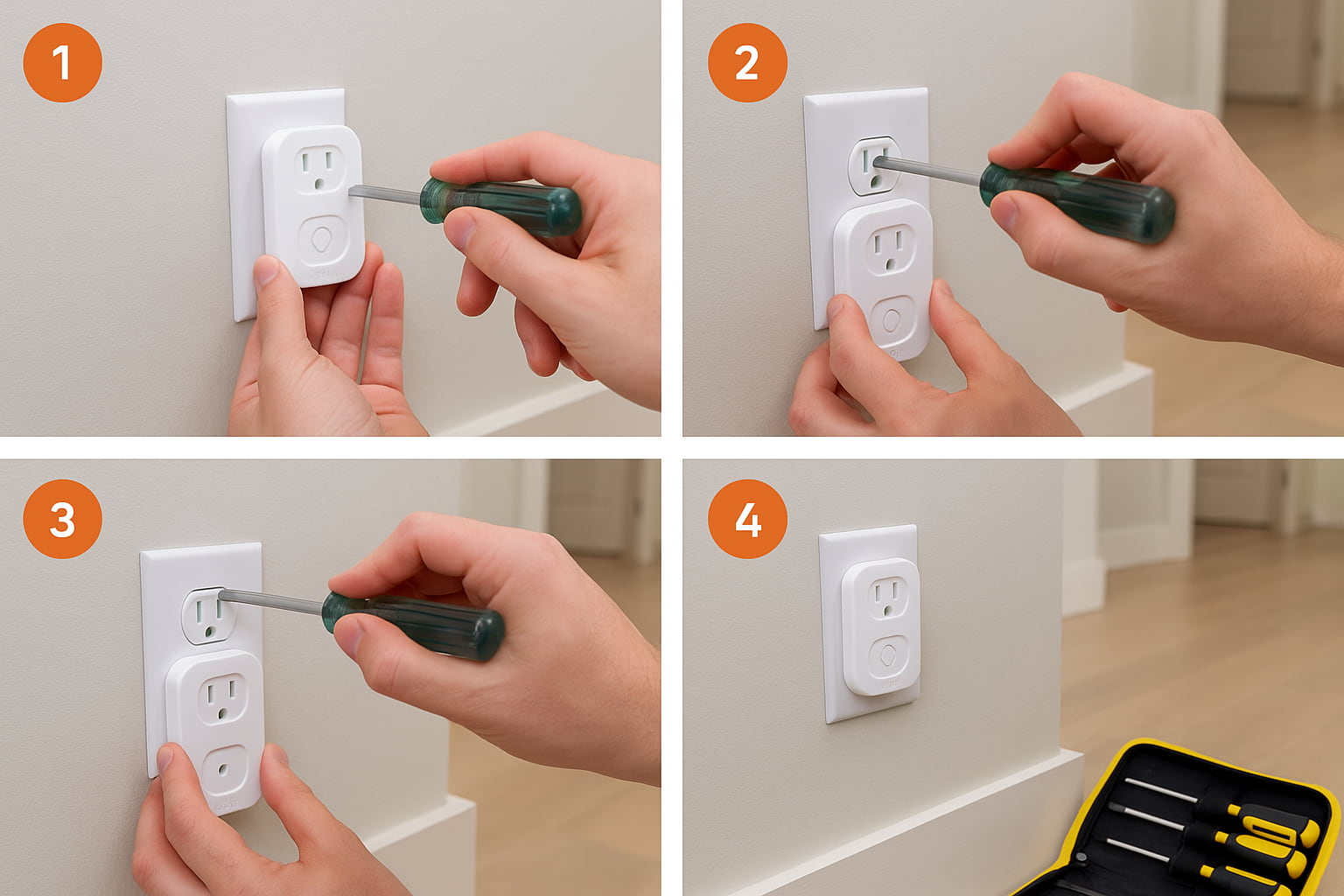 Installing the legrand tamper-resistant outlet Outlet Baby Lock step by step - Find For Baby