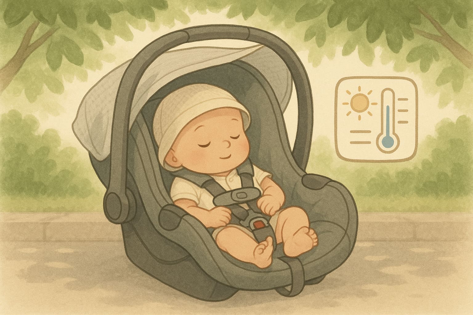 Keeping baby cozy and safe with proper car seat temperature control - Find For Baby