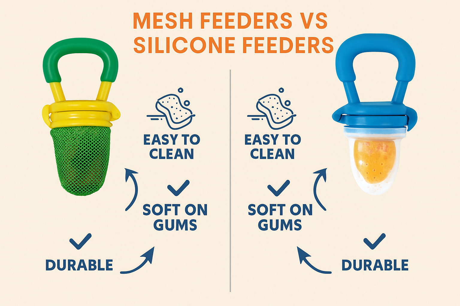 Mesh vs silicone baby feeder comparison - Find For Baby