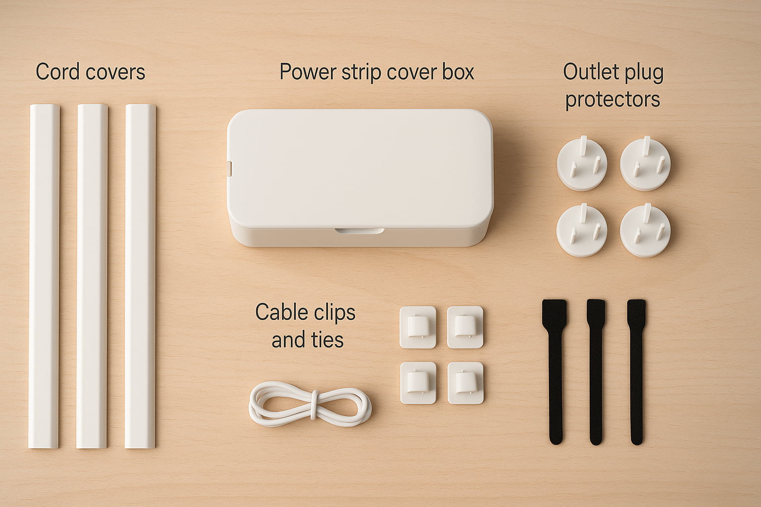 Tools for nursery cord management including covers and protectors - Find For Baby